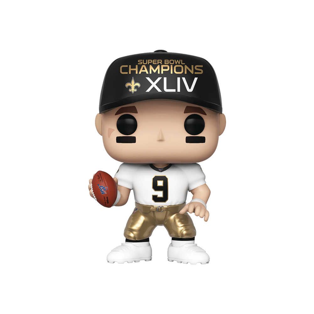 Pop Nfl Saints Drew Brees Sb Champsions Xlv Vinyl Figure 