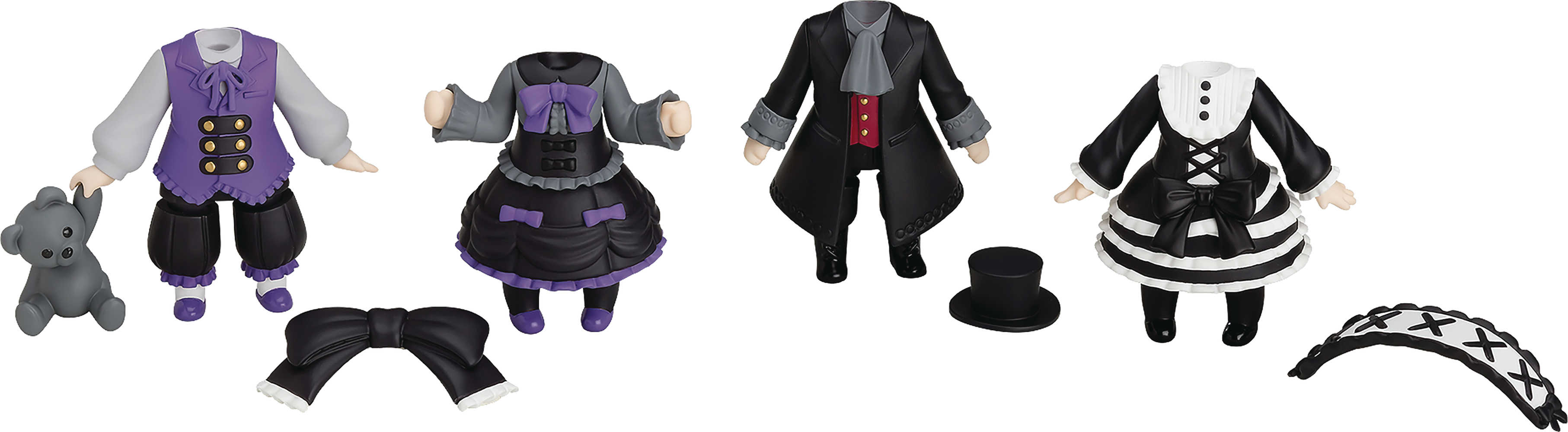 Nendoroid More Dress Up Gothic Lolita 4 Pc Blind Mystery Box Display