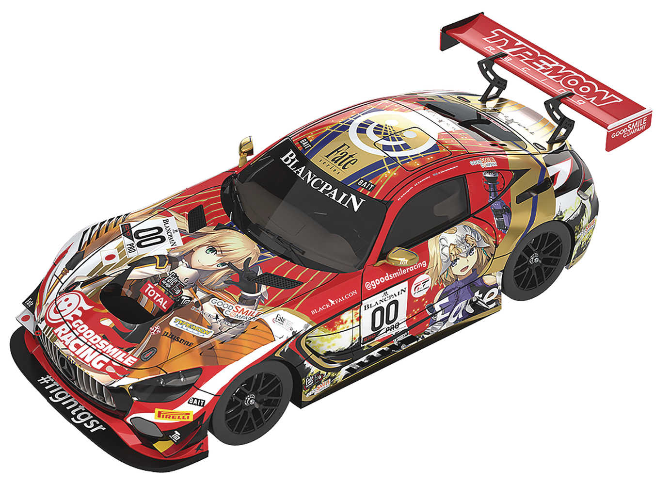 Type Moon Racing 1/43 Mini Car Amg 2019 Spa24 H Ver 