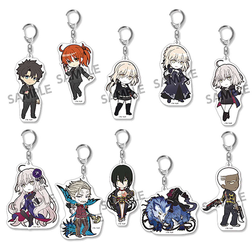 Pikuriru Fate Grand Order Volume 8 10 Pc Trading Keychain Blind Mystery Box Display