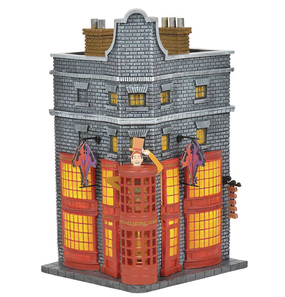 D56 Hp Village Weasley Wizard Wheezies Lighted Figurine 