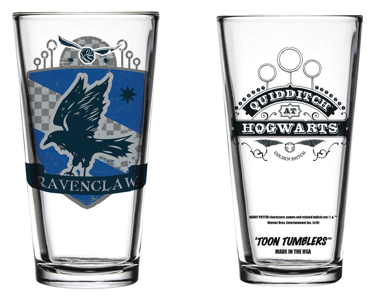 Toon Tumblers Harry Potter Quidditch Ravenclaw Glass 