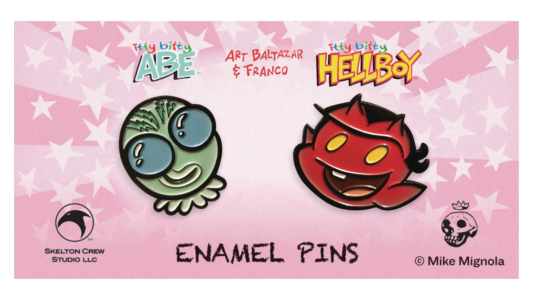 Hellboy Itty Bitty Hellboy & Abe Limited Edition Enamel Pin 6 Pc Assortment