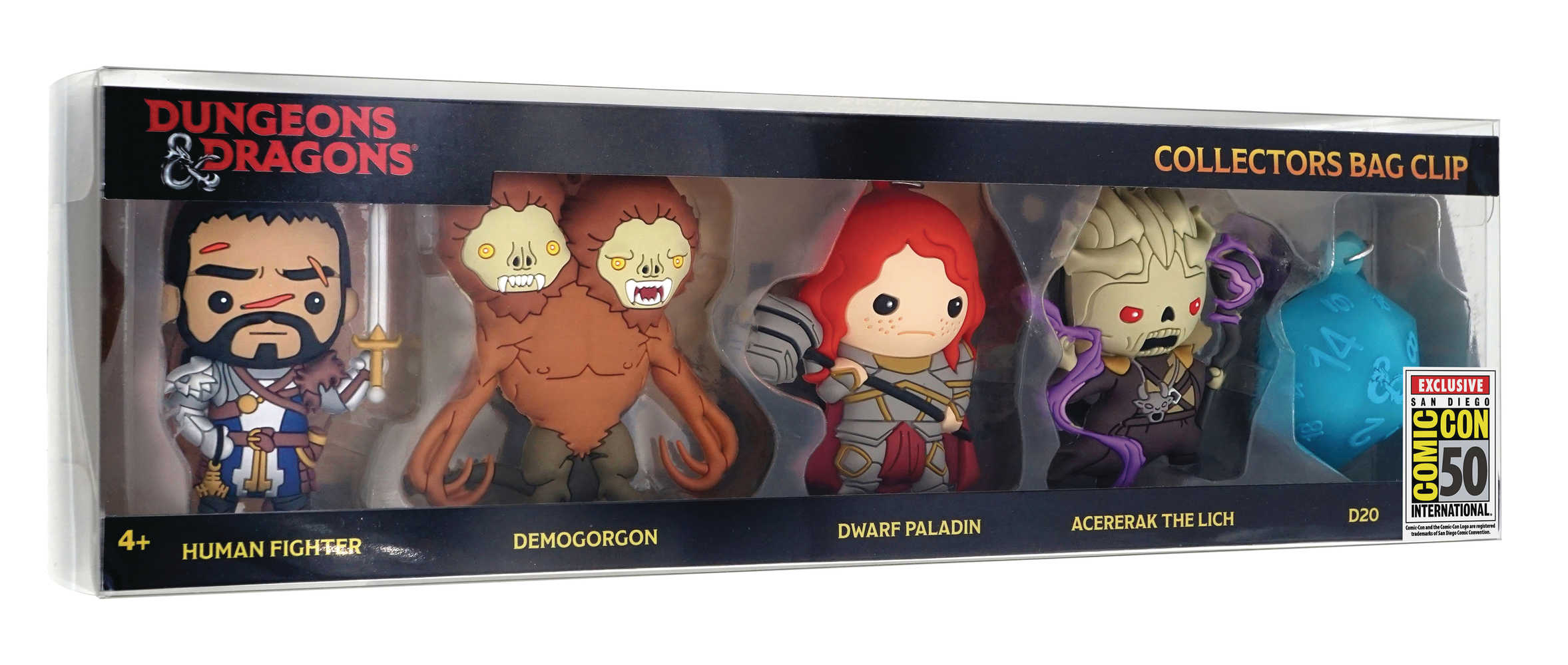 Dungeons & Dragons Con Exclusive 3 D Foam Bag Clip 5 Pc Set (N