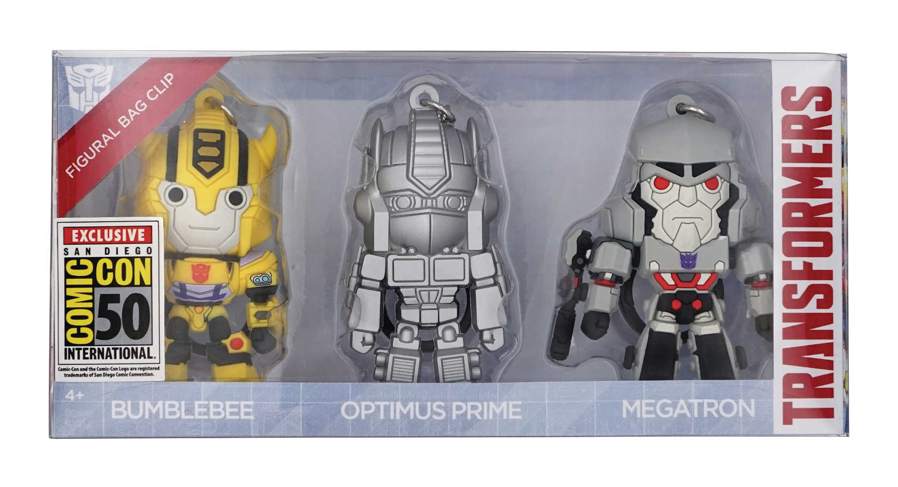 Transformers Con Exclusive 3 D Foam Bag Clip 4 Pc Set 