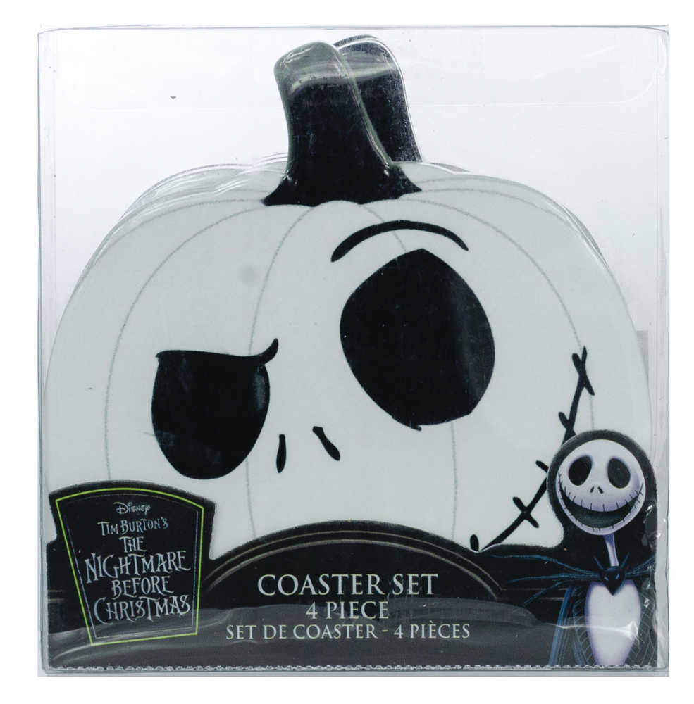 Nbx Jack Skellington Figural Coaster 4 Pc Set 