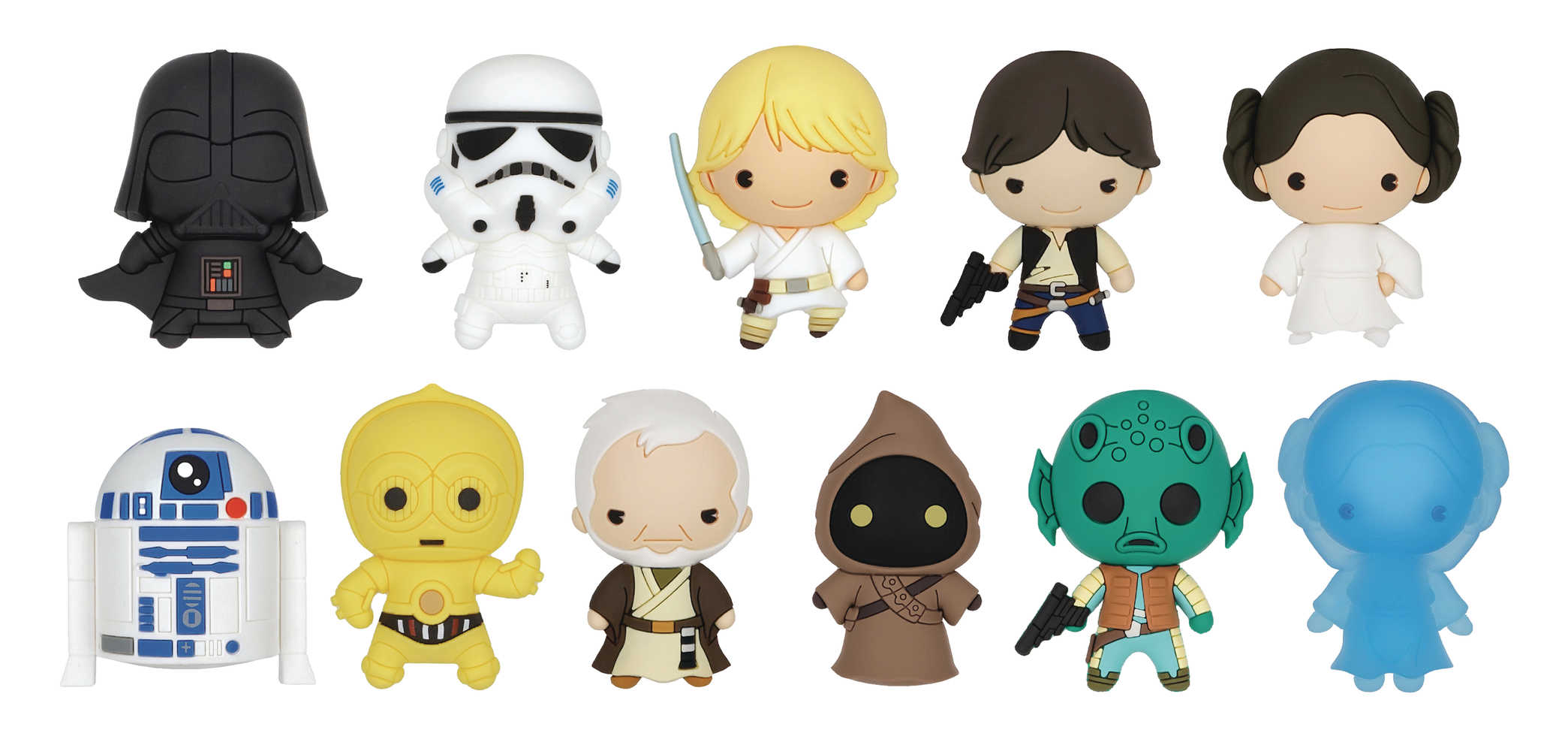 Star Wars Series1 3 D Foam Bag Clip 24 Pcs Blind Mystery Box Display 