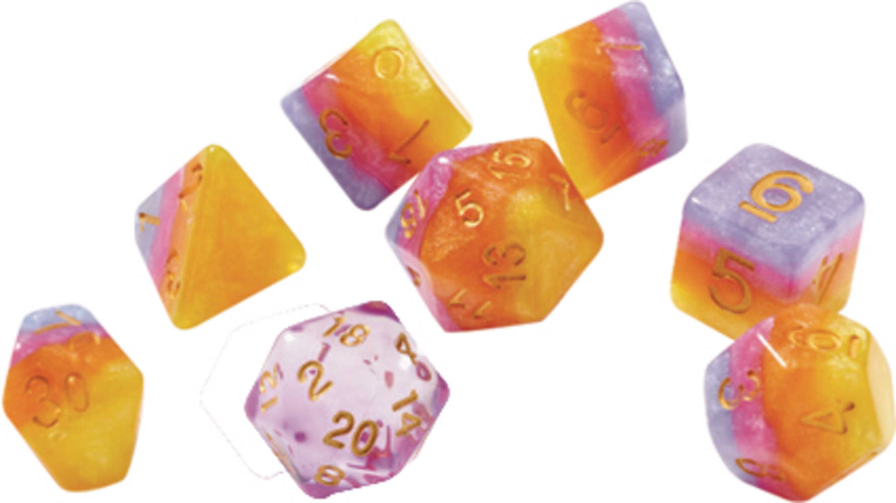 Tahitian Sunset Sirius Dice Set 