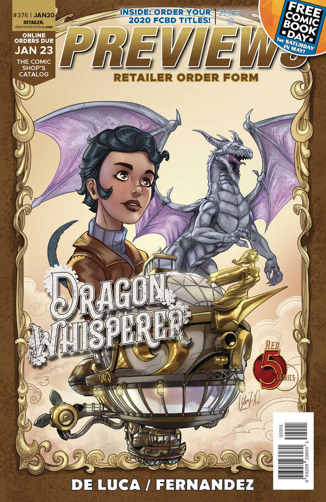 Previews #376 Jan 2020 Retailer Order Form Extras 