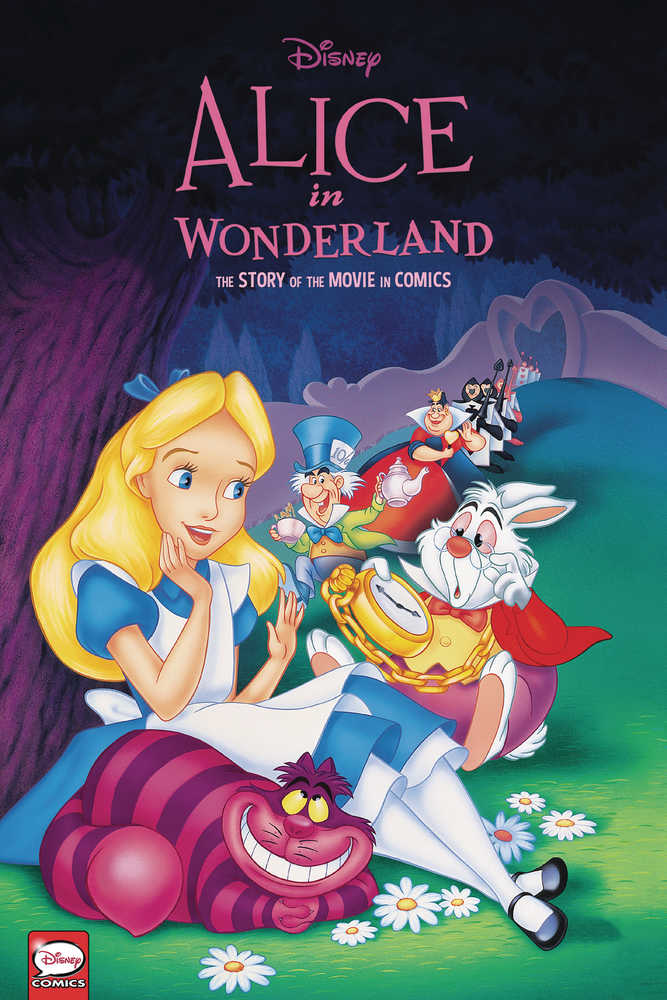Disney Alice In Wonderland Story of the Movie In Comics Hardcover 