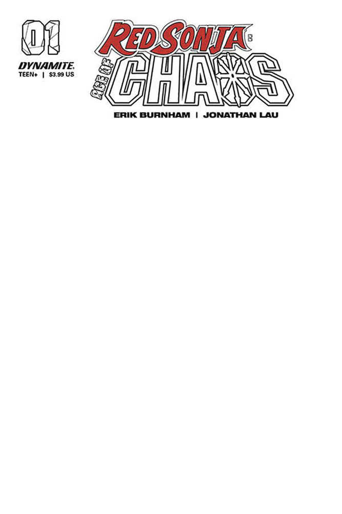 Red Sonja Age Of Chaos #1 Blank Authentix Edition 