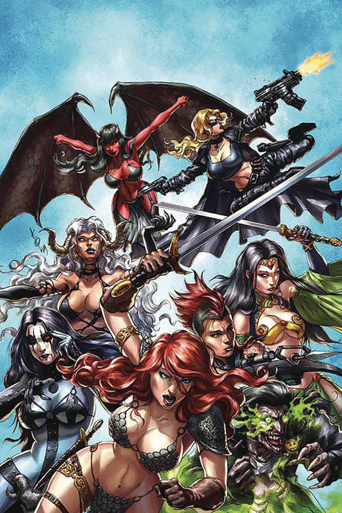 Red Sonja Age Of Chaos #1 Quah Limited Full Art Cover