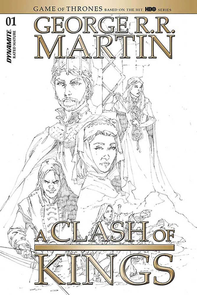 George R.R. Martin's A Clash Of Kings #1 20 Copy Rubi Black & White Variant Edition (