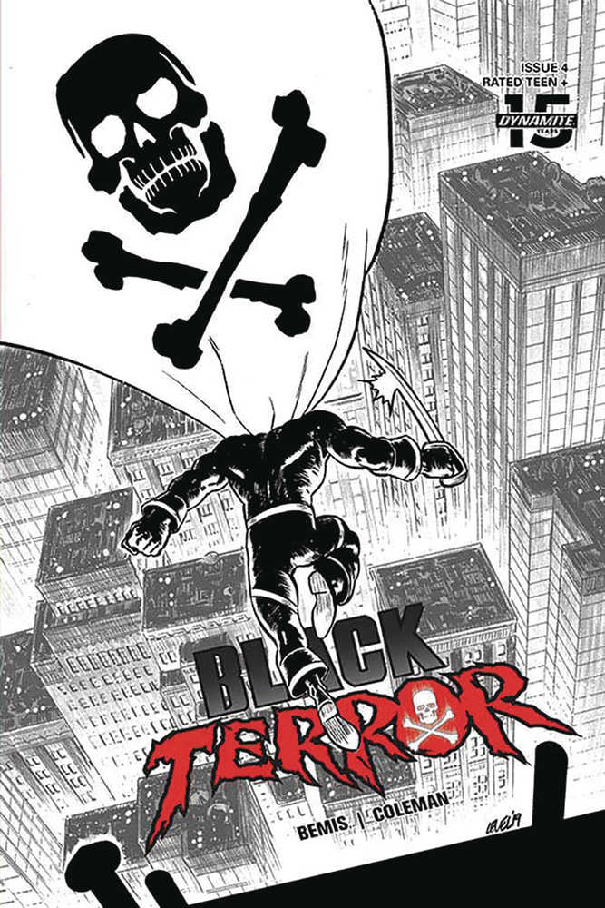 Black Terror #4 30 Copy Level Black & White Variant Edition