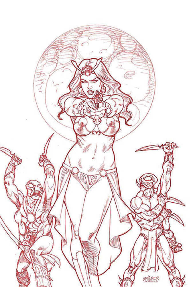 Dejah Thoris (2019) #2 Linsner Rare Limited Martian Red Cover