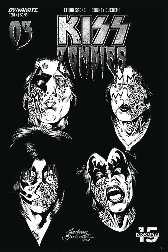 Kiss Zomibes #3 30 Copy Buchemi Black & White Variant Edition