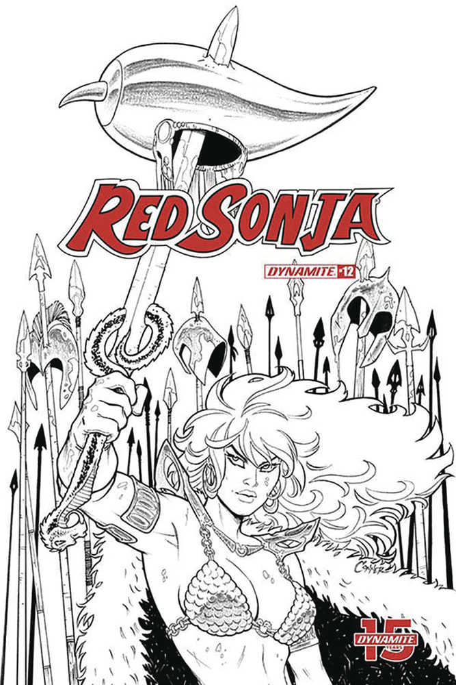 Red Sonja #12 20 Copy Conner Black & White Variant Edition