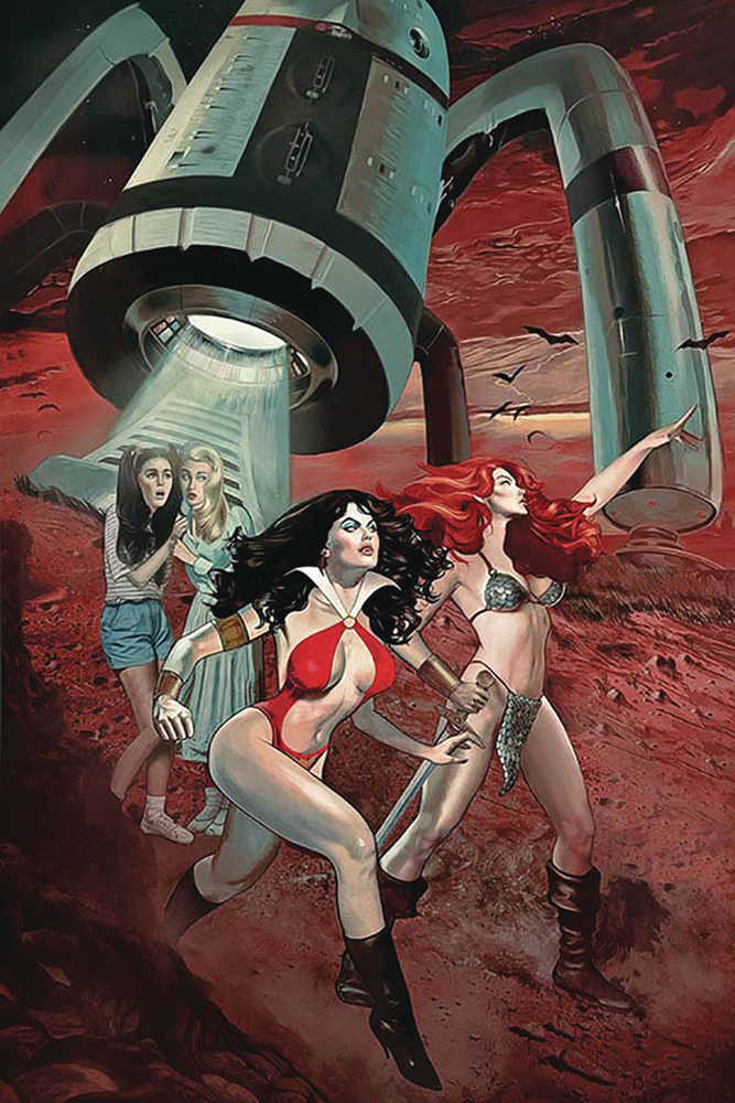 Red Sonja Vampirella Betty Veronica #8 Dalton Limited Full Art Cover