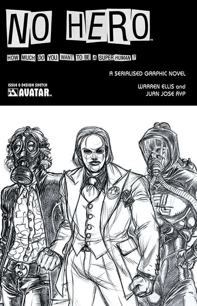 No Hero #0 Design Sketch Variant (Mature)