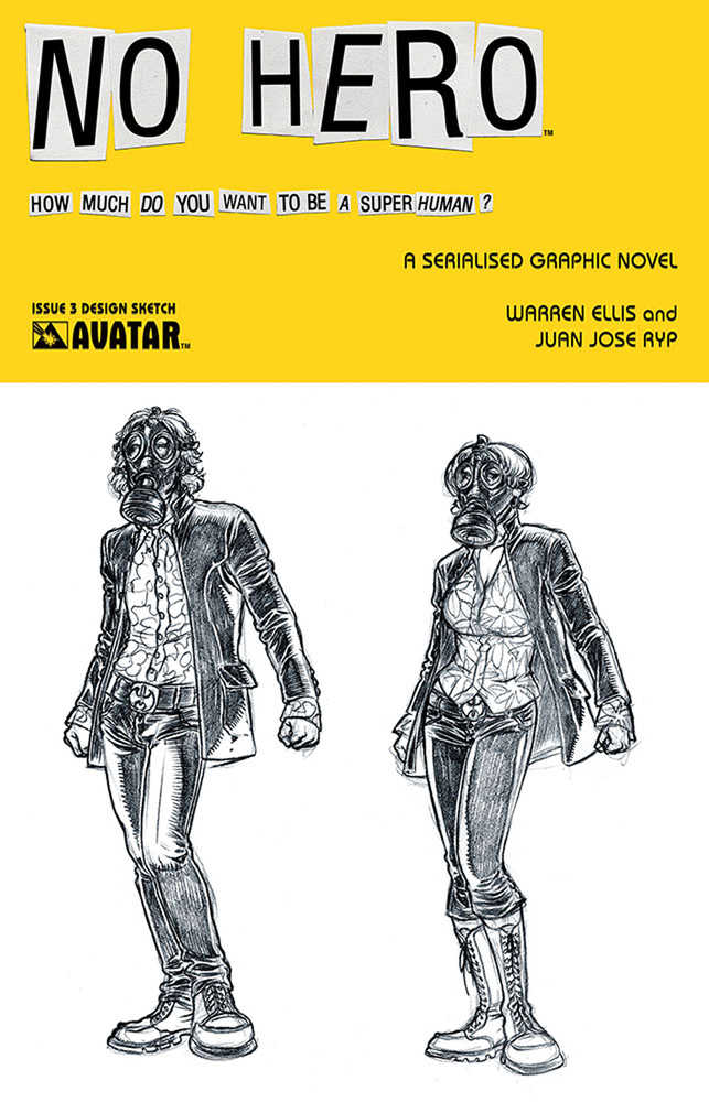 No Hero #3 Design Sketch Variant (Mature)