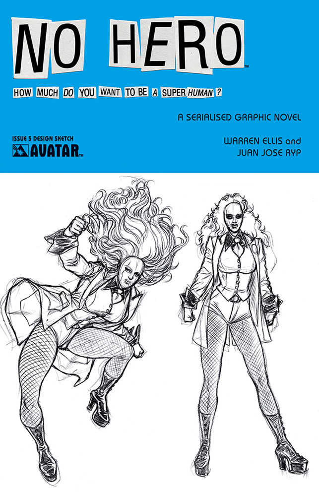 No Hero #5 Design Sketch Variant (Mature)