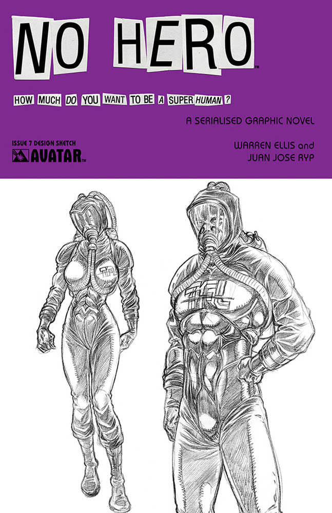 No Hero #7 Design Sketch Variant (Mature)