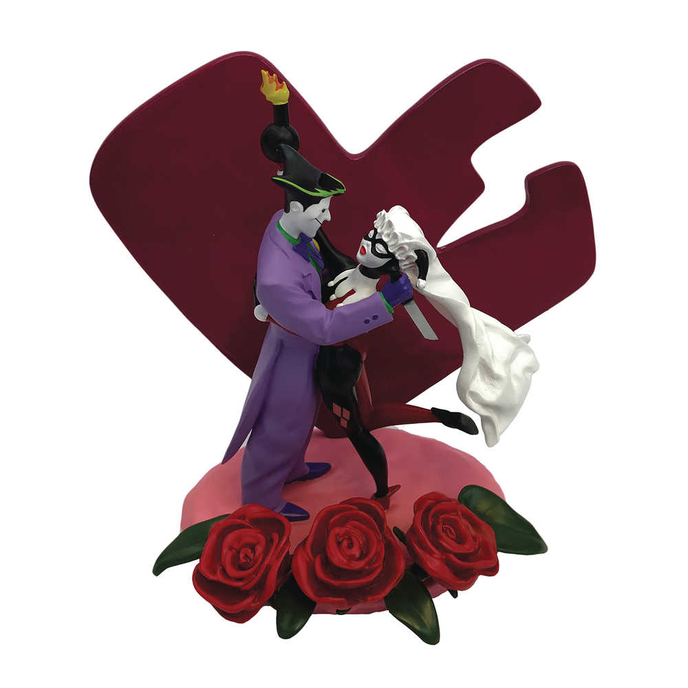 DC Heroes Joker & Harley Quinn Wedding Cake Style Statue 
