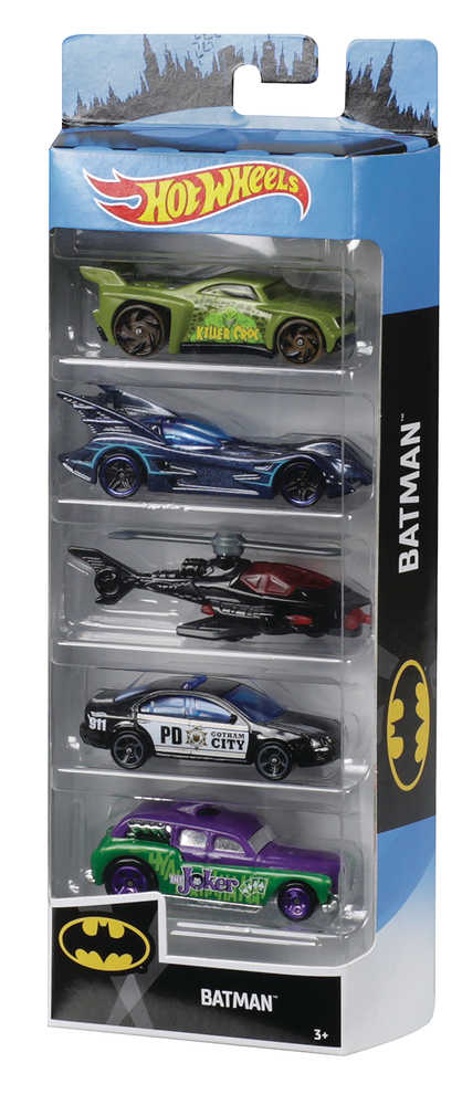 Hot Wheels Batman Die Cast Vehicle 5 Pk Case  