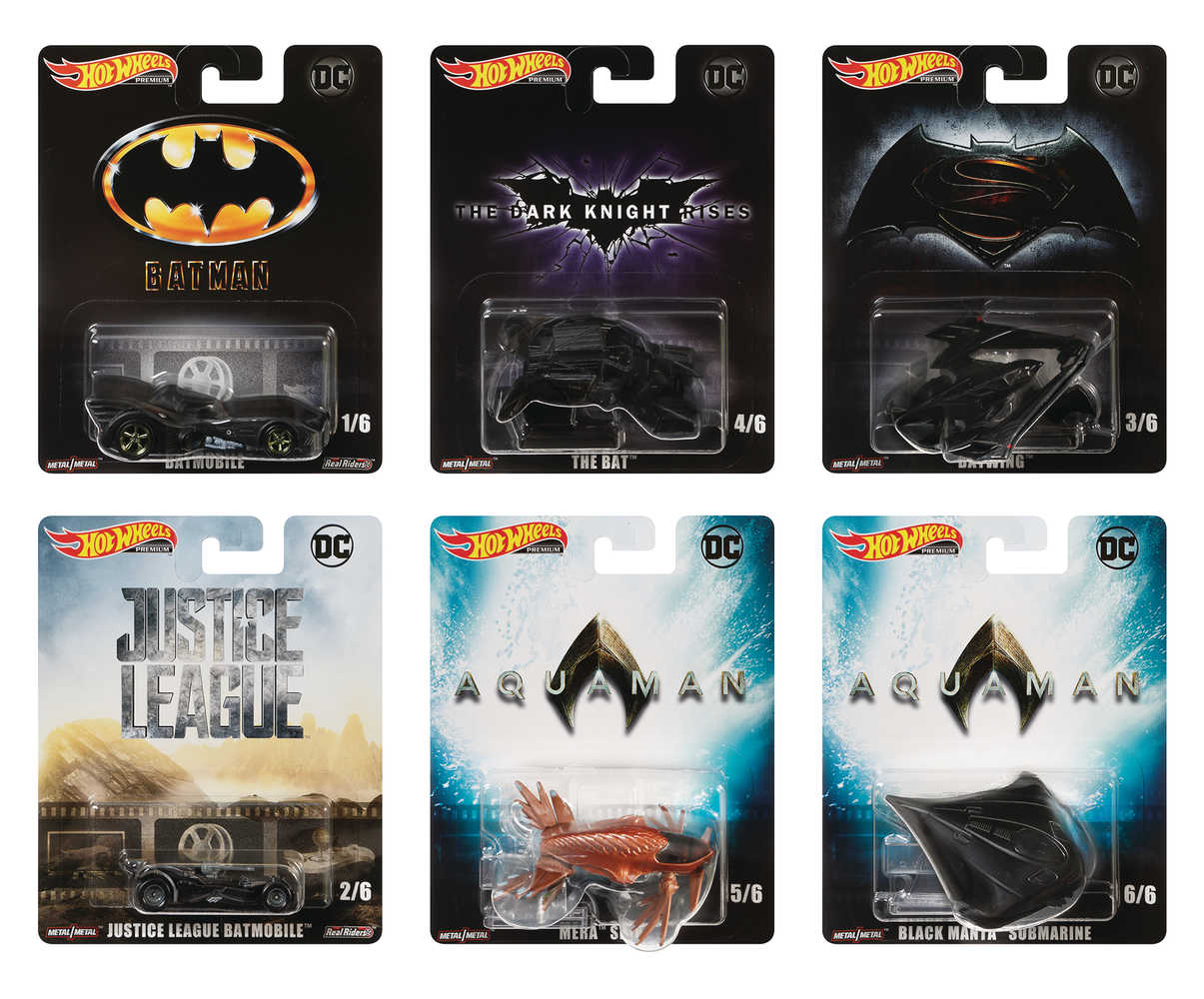 Hw DC Retro Entertainment Die Cast Vehicle Assortment  