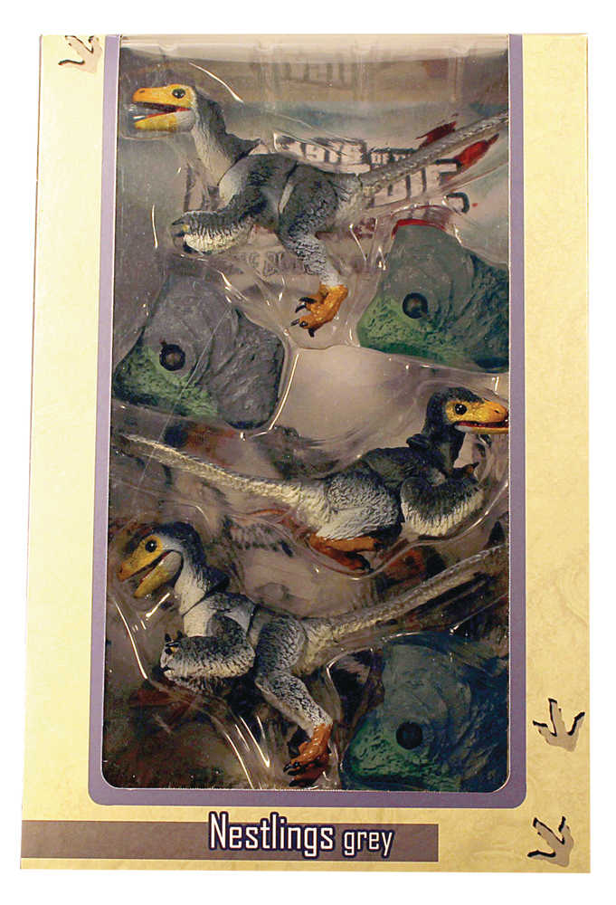 Beasts Of Mesozoic Raptor Series Grey Nestlings 1/6 Action Figure Set (