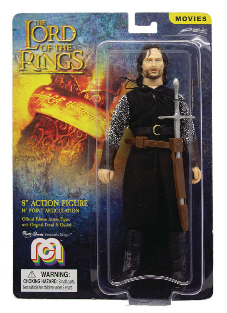 Mego Movies Wave 7 Lord Of The Rings Aragorn 8 In Action Figure 