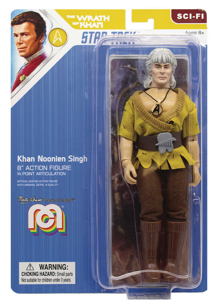 Mego Sci Fi Wave 7 Star Trek 2 Movie Khan 8 In Action Figure 