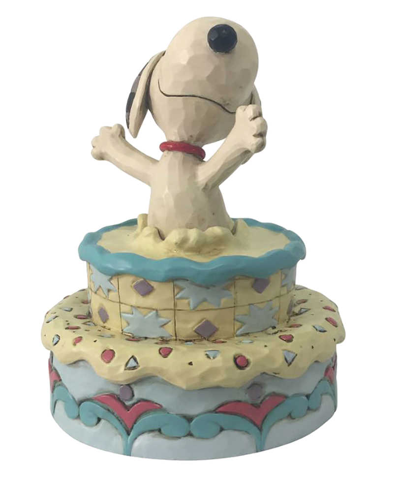 Charlie Brown Snoopy Jumping Out Of Cake Figure 