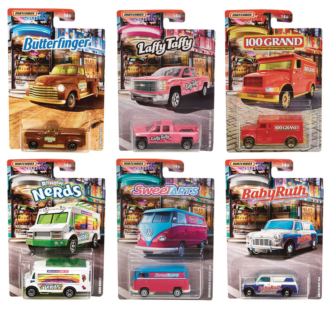 Matchbox Candy Themed Die Cast Vehicle Assortment  