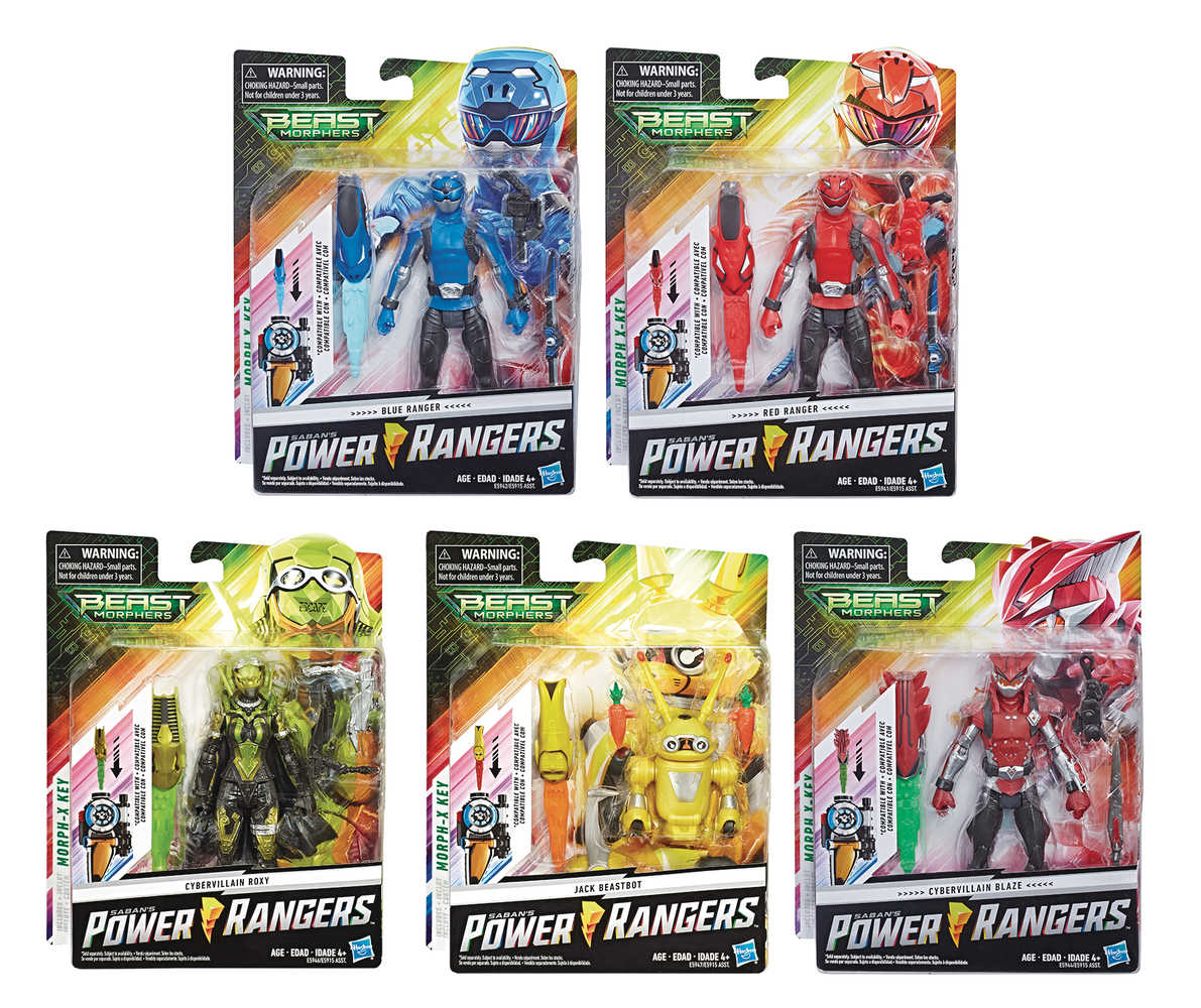 Power Rangers Beast Morphers 6 In Core Action Figure Assortment 201902  (