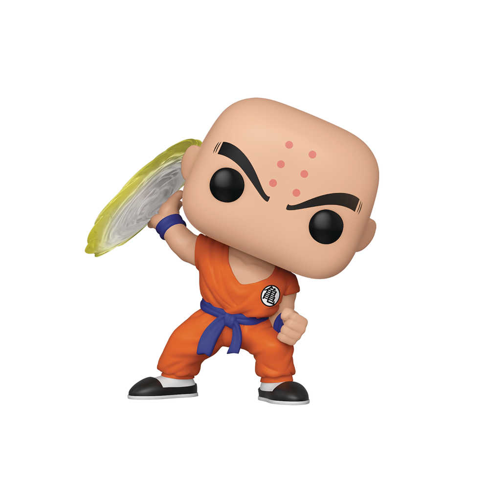 Pop Animation Dbz Krillin with Destructo Disc Vinyl Figure 