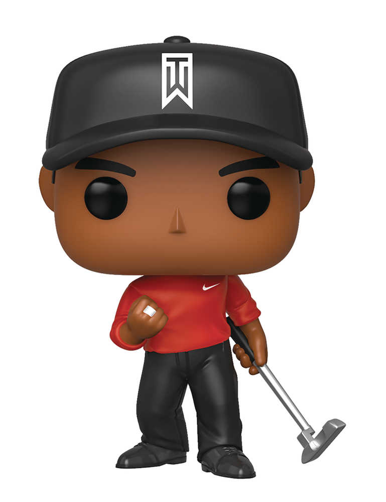 Pop Golf Tiger Woods Red Shirt Vinyl Figure 
