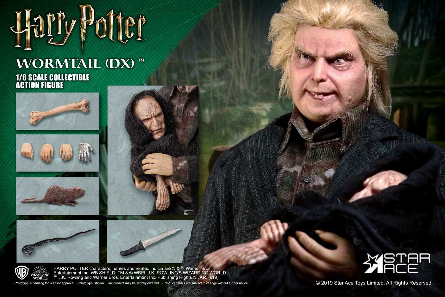 Harry Potter Goblet Of Fire Wormtail 1/6 Collector's Action Figure Deluxe Ver (Ne