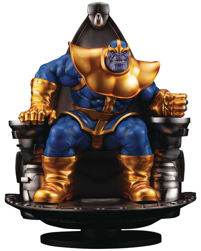 Marvel Thanos On Space Throne Fine Art Statue  