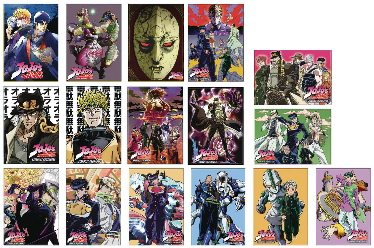 Jojos Bizarre Adventure 48 Pc Magnet Assortment 