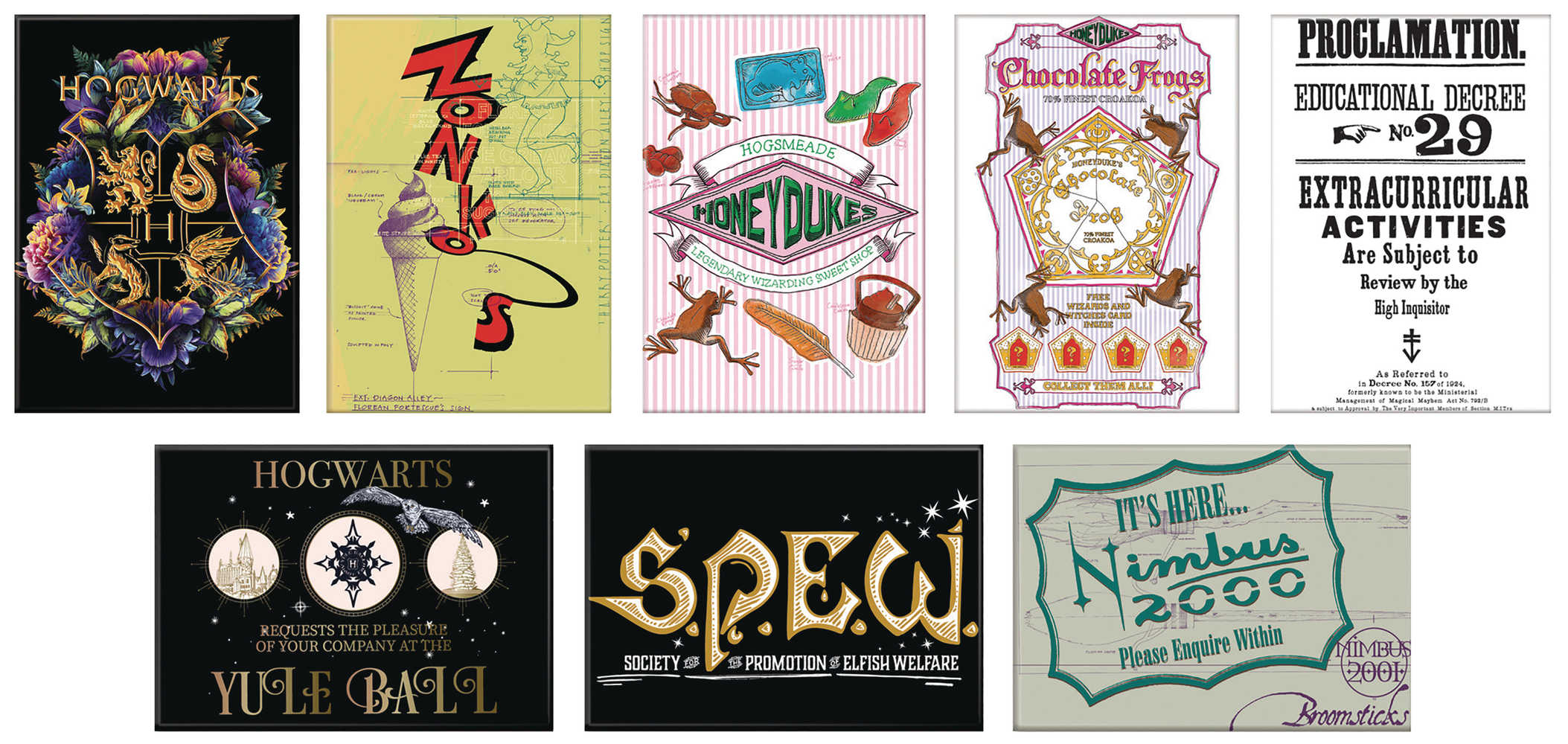 Harry Potter 48 Pc Magnet Assortment 