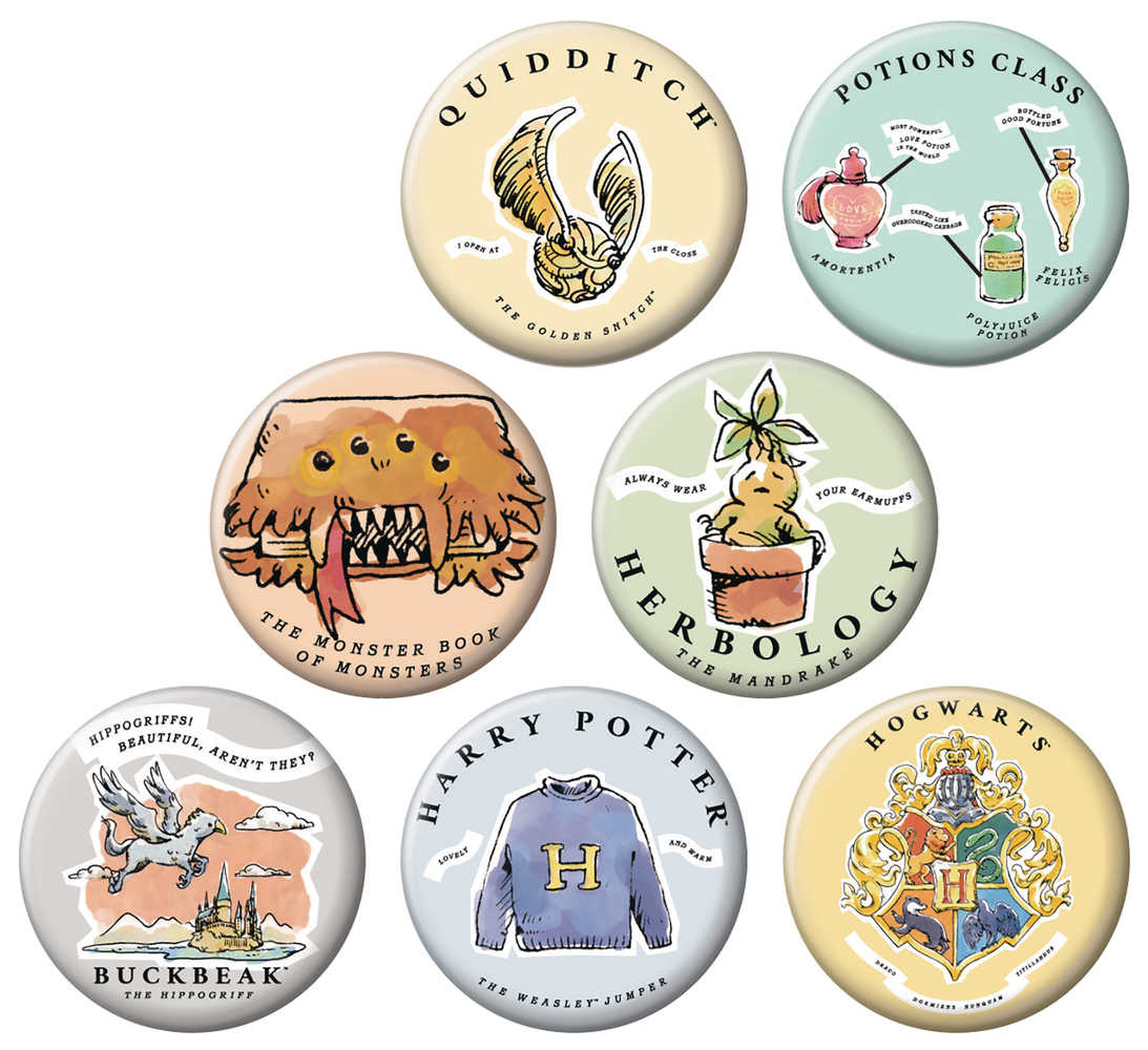 Harry Potter Whimsy 144 Pc Button Display 