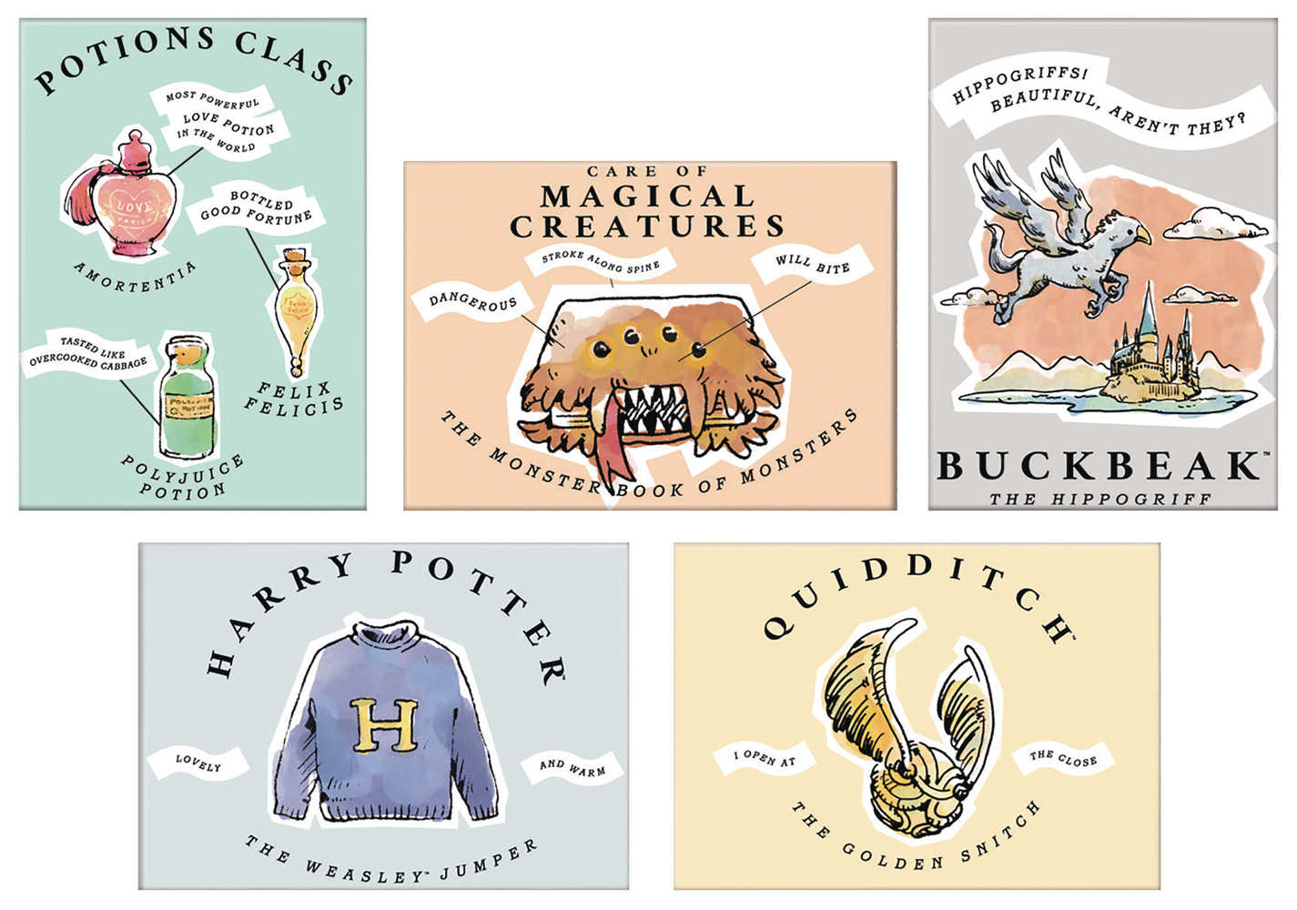Harry Potter Whimsy 36 Pc Magnet Assortment 