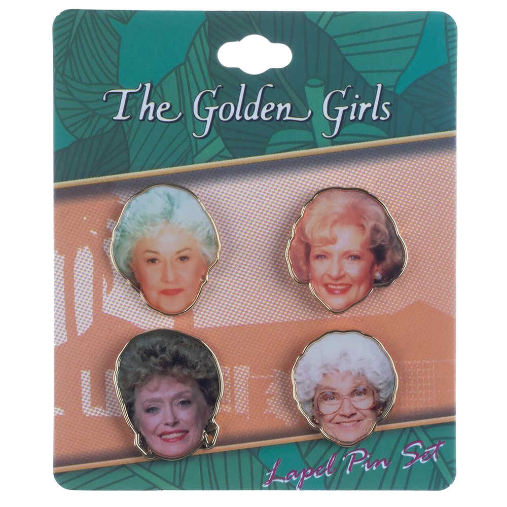 Golden Girls 4 Pc Lapel Pin Set 
