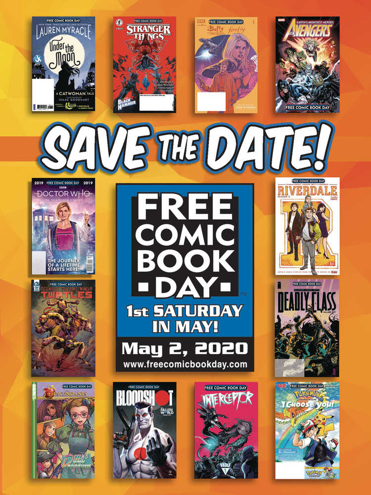 Free Comic Book Day 2020 Postcards (Bundle Of 50) 
