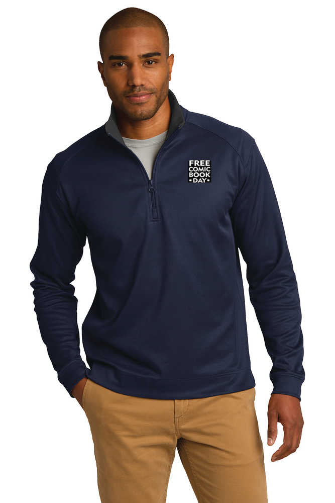 Free Comic Book Day 1/4 Zip Pullover Navy XL 