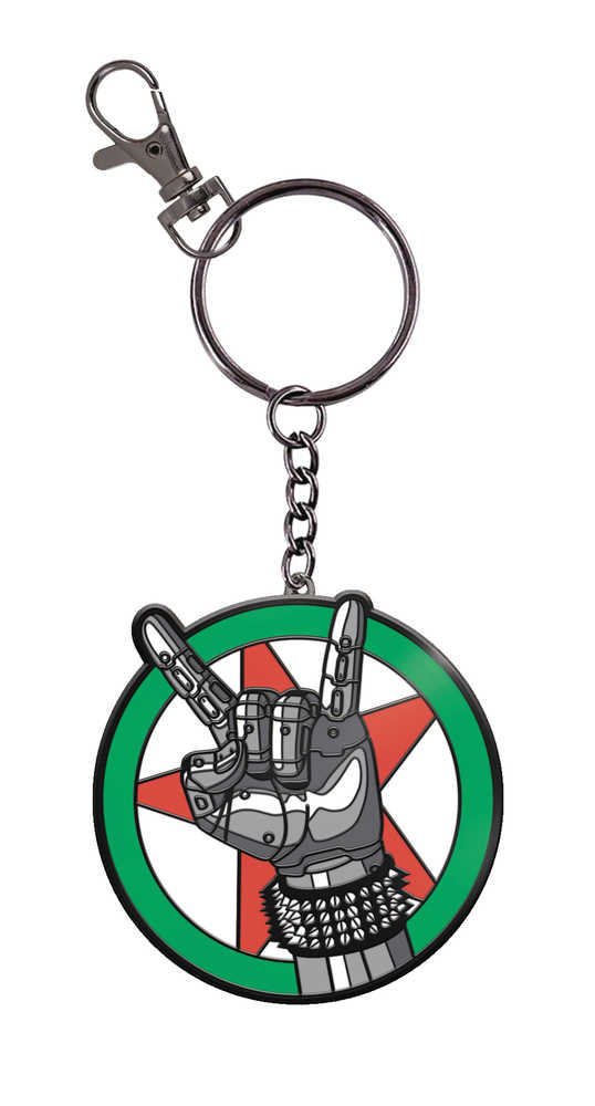Cyberpunk 2077 Silverhand Logo Keychain 