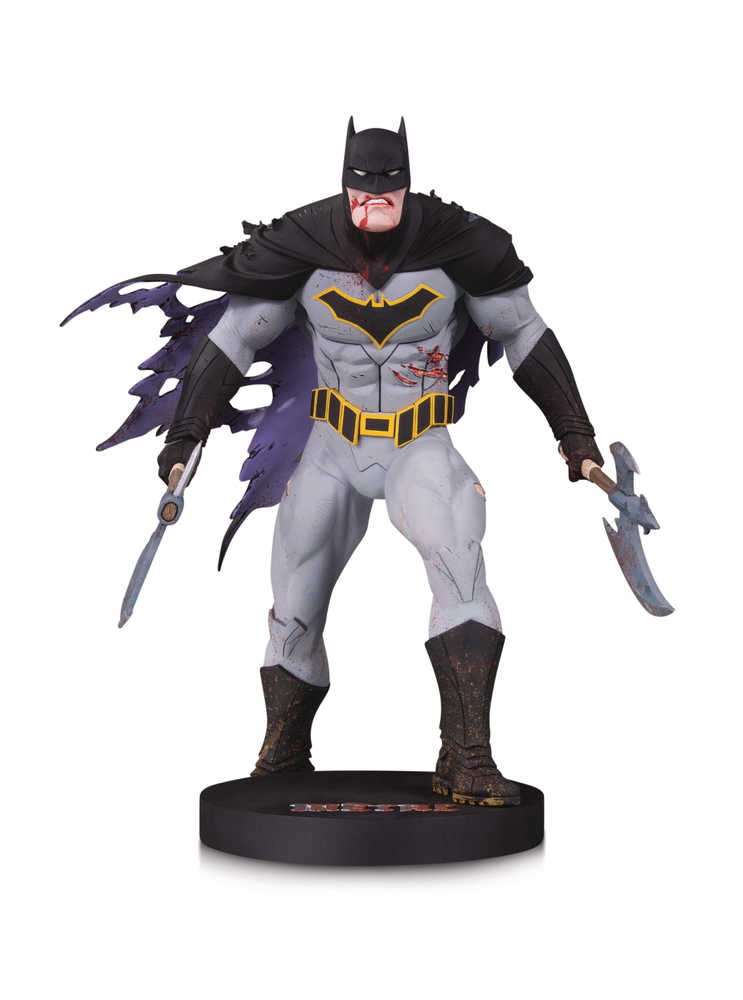 DC Designer Ser Metal Batman By Capullo Mini Statue