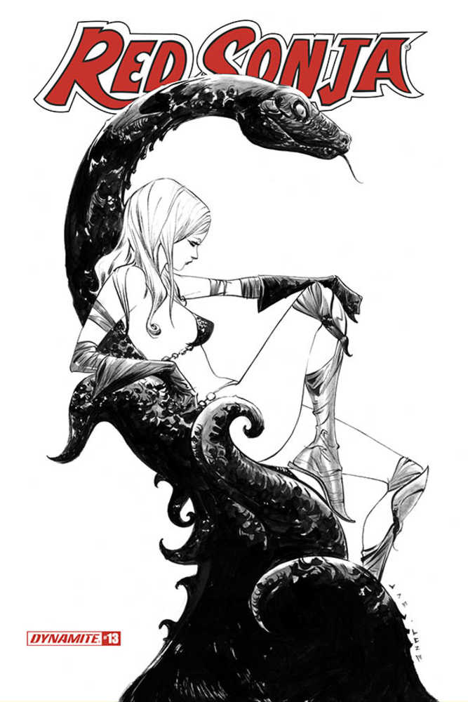 Red Sonja #13 20 Copy Lee Black & White Variant Edition
