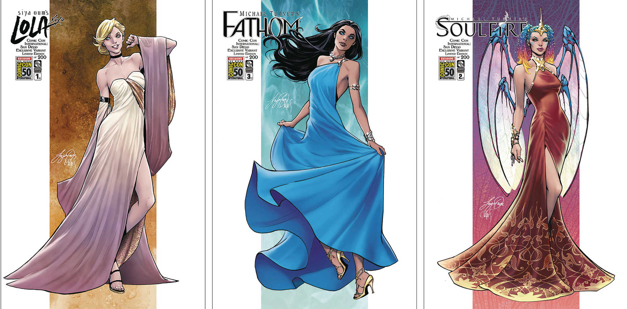 Fathom Lola Xoxo Soulfire Sdcc Connecting Cvrs Set